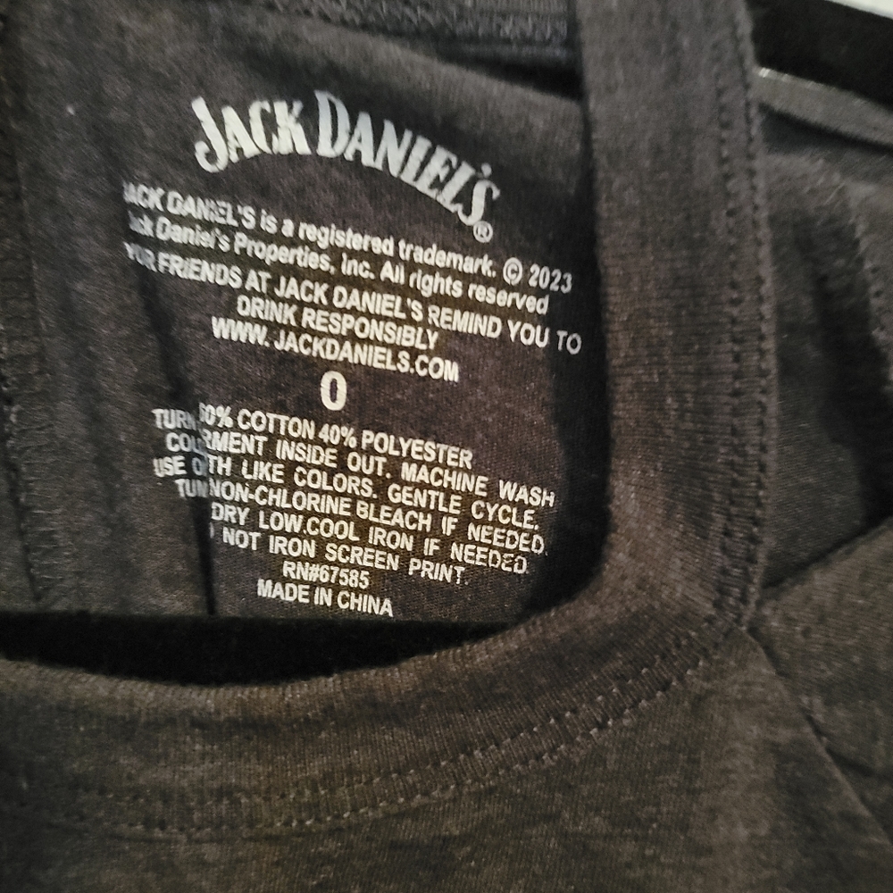 Jack Daniels Tennessee Honey Charcoal Gray T Shirt Size OS - Picture 3 of 4